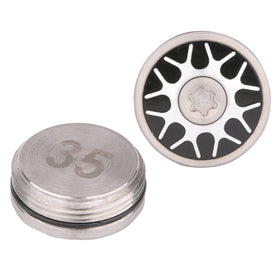 Generic three-circle screw thread details secure weight attachment reliably.