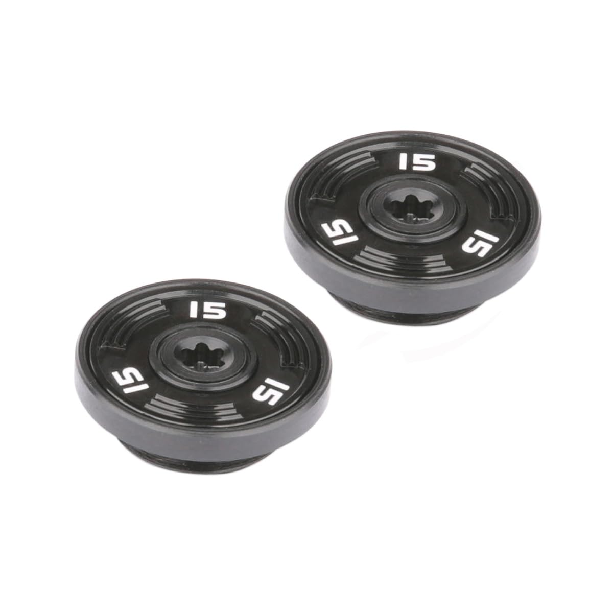Generic two 15g black TP Reserve putter weights enhance customization and on-course feel