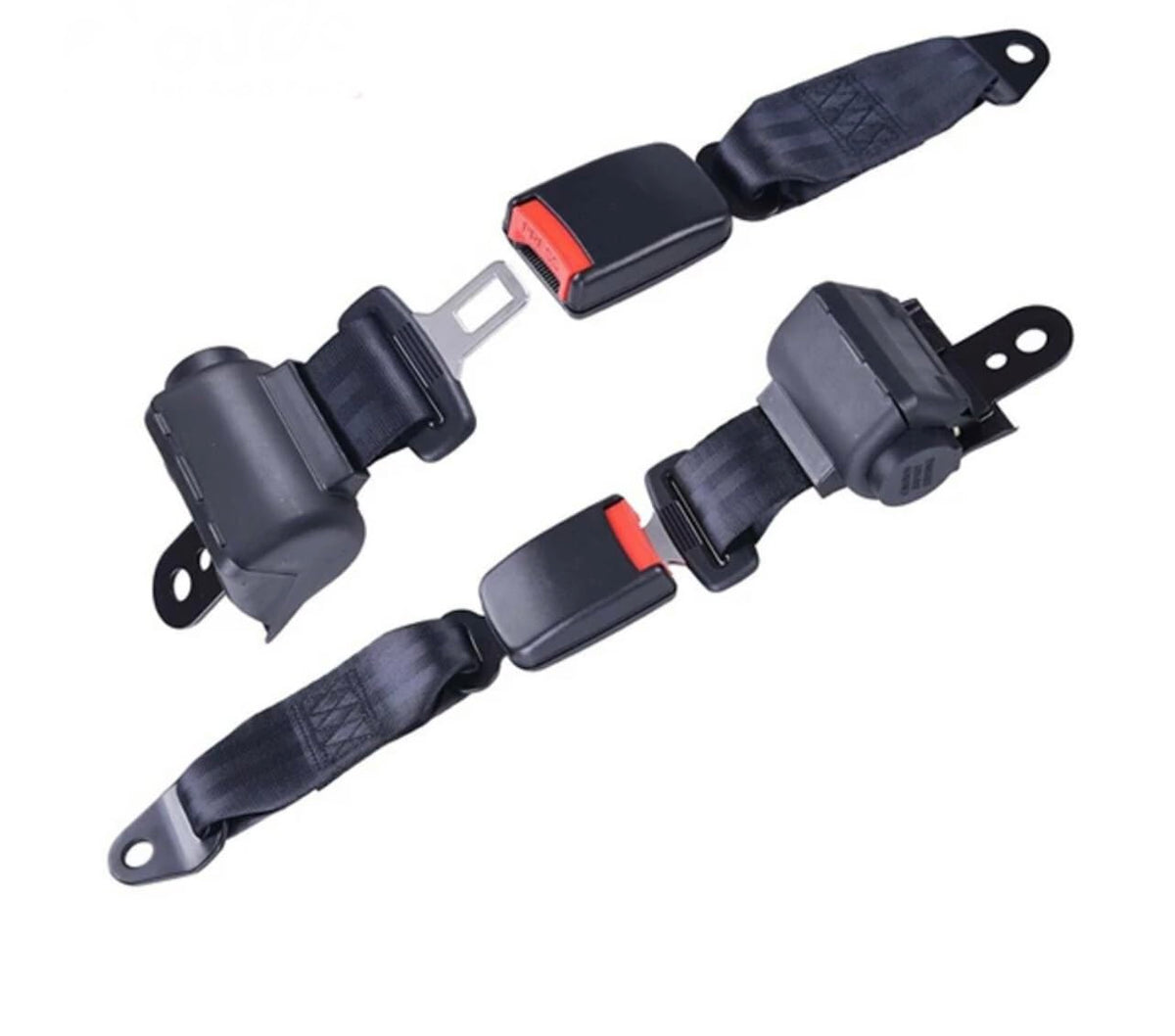 Generic Universal Golf Cart Seat Belt Kit with two belts, easy replacement for Club Car and EZGO