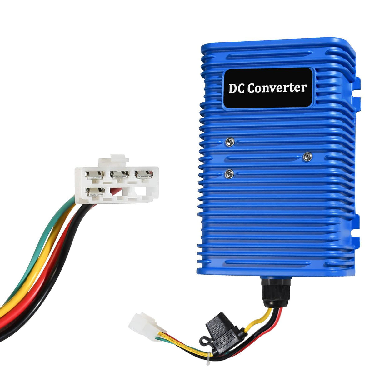 Generic voltage reducer outer housing protects against rough golf course conditions