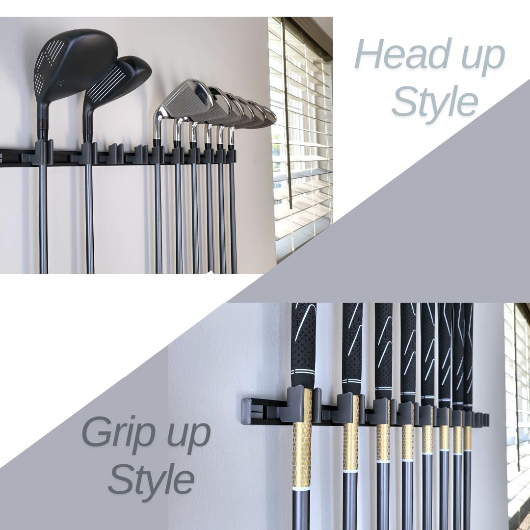 Generic wall-mounted aluminum track rack offers durable, adjustable spacing.