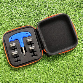 Included wrench for easy installation on the course.