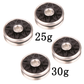 Close-up of 20mm weight screw thread for precise installation
