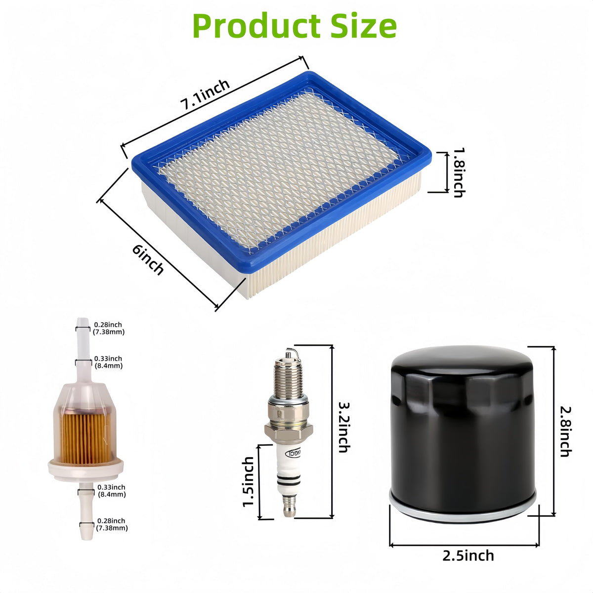 GENOUR Club Car DS fuel filters ensure clean fuel flow for reliable starts.