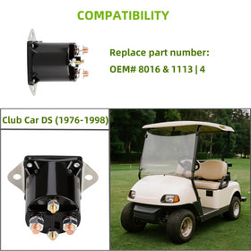 GENOUR Club Car DS installation guide image illustrating a simple three-step setup.