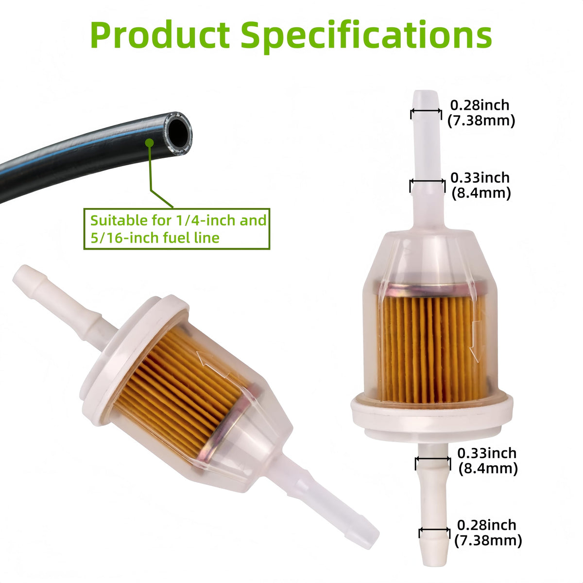 GENOUR EZGO fuel filter keeps fuel delivery clean and efficient