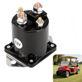 GENOUR 12V golf cart solenoid front view highlighting durable build for reliable power.