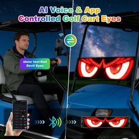 GENOUR LED eyes on windshield offering ultra-bright daylight visibility