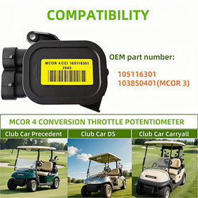 GENOUR MCOR4 plug-and-play setup simplifies installation on Club Car