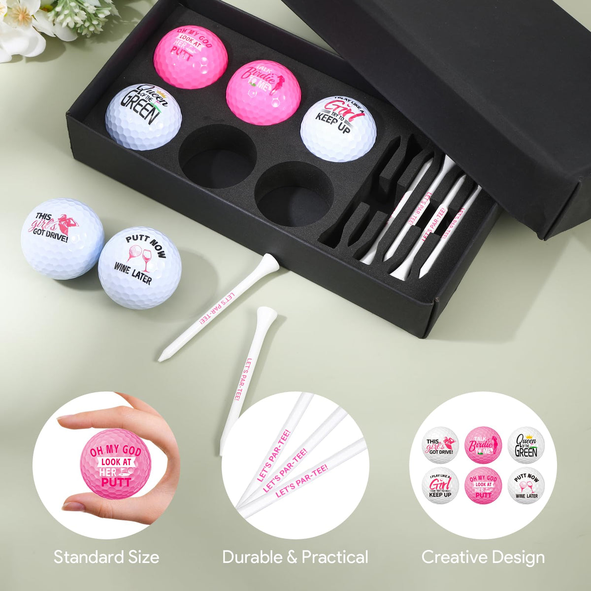 GENZYRE funny golf tees included for playful rounds