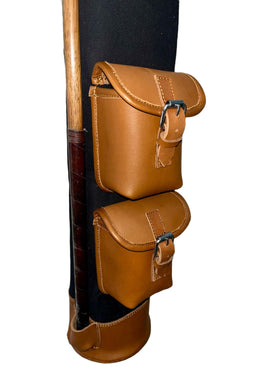 Geoffrey vintage bag pocket detail showing front pockets