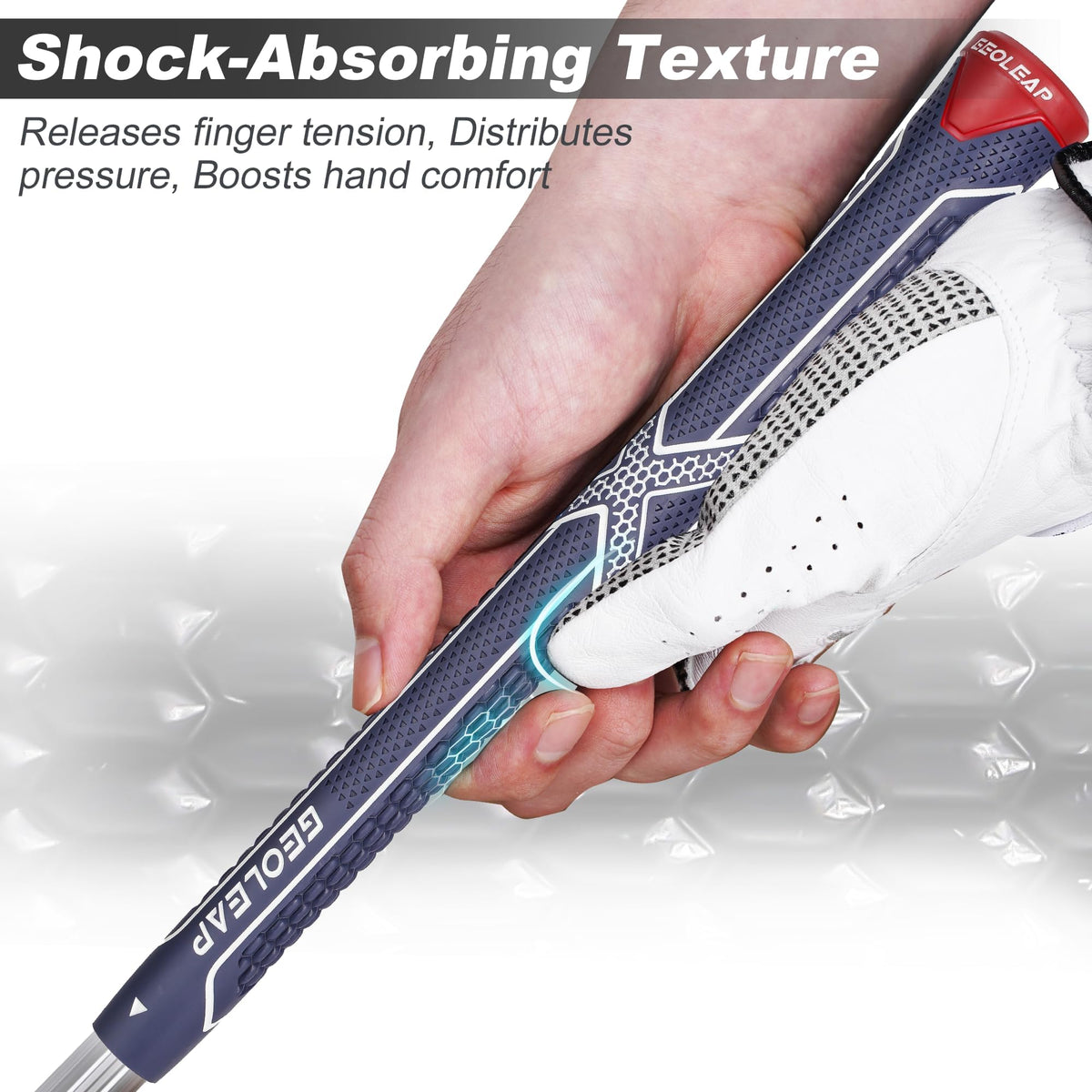 Geoleap ACX triple texture grip delivers strong traction in all conditions