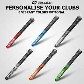 Geoleap all-weather golf grips wick moisture for steady traction