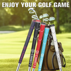 Geoleap all-weather golf grips ensuring reliable traction in any weather.