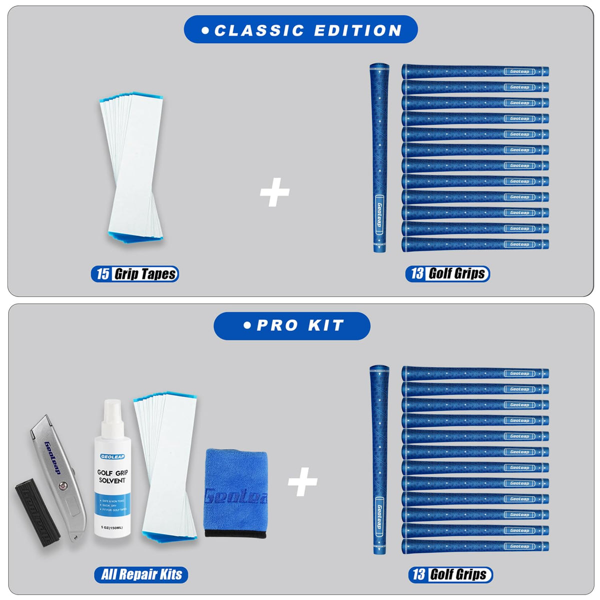 Geoleap complete repair kit supports quick club maintenance.