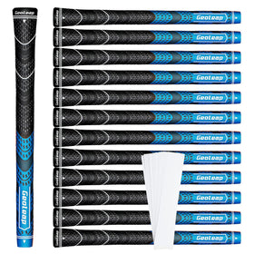 Geoleap golf grips 13-pack with blue tapes for all-weather control