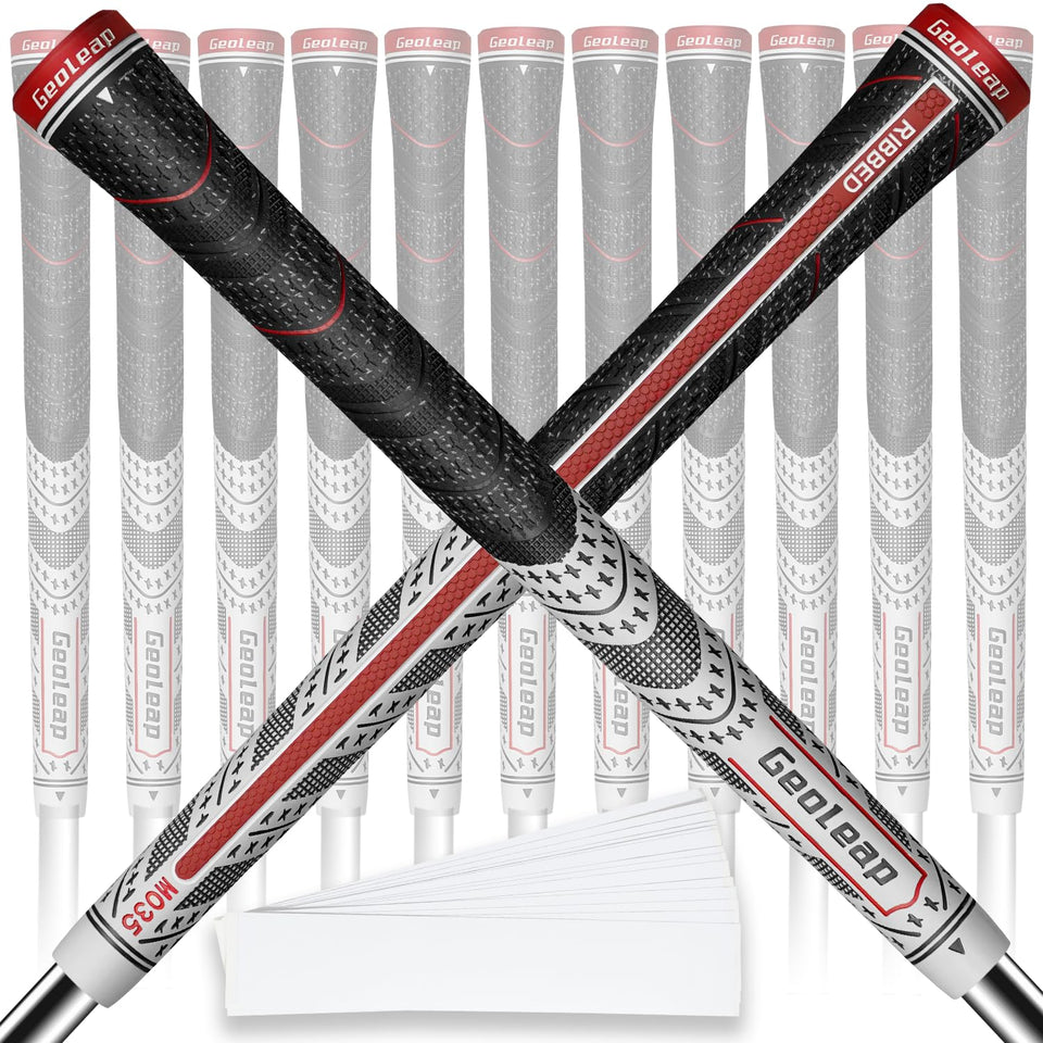 Geoleap golf grips 13-pack front view for confident all-weather grip