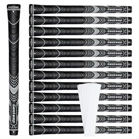 Geoleap golf grips 13-pack in standard, midsize, and jumbo for versatile club setup