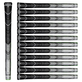 Geoleap golf grips closeup texture shows cord rubber material for firm grip