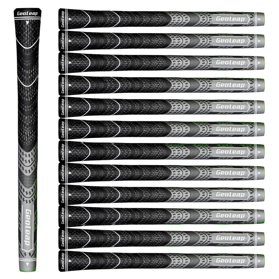 Geoleap golf grips closeup texture shows cord rubber material for firm grip