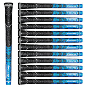 Geoleap golf grips 13-pack blue close-up texture for secure feel