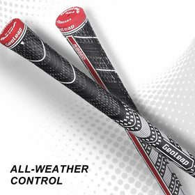 Geoleap golf grips with 15 tapes enable easy regrip with minimal residue