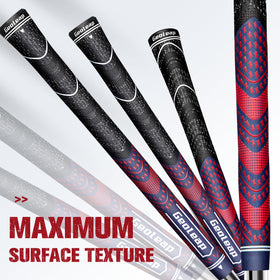 Geoleap golf grips demonstrating all weather performance in diverse conditions