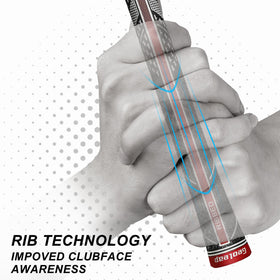 Geoleap golf grips with back rib technology for improved control