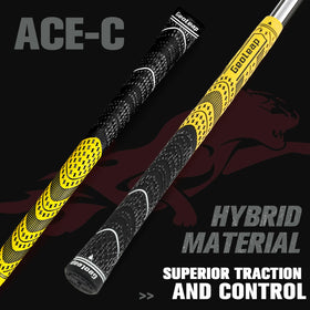 Geoleap hybrid grips feature soft texture for comfortable swing and enhanced control.