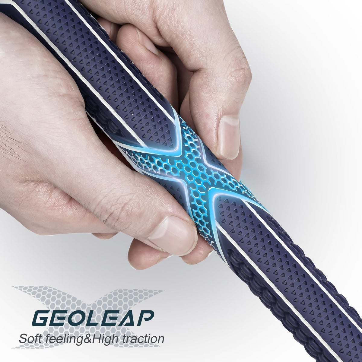 Geoleap golf grips with regripping kit included for easy at-home installation.