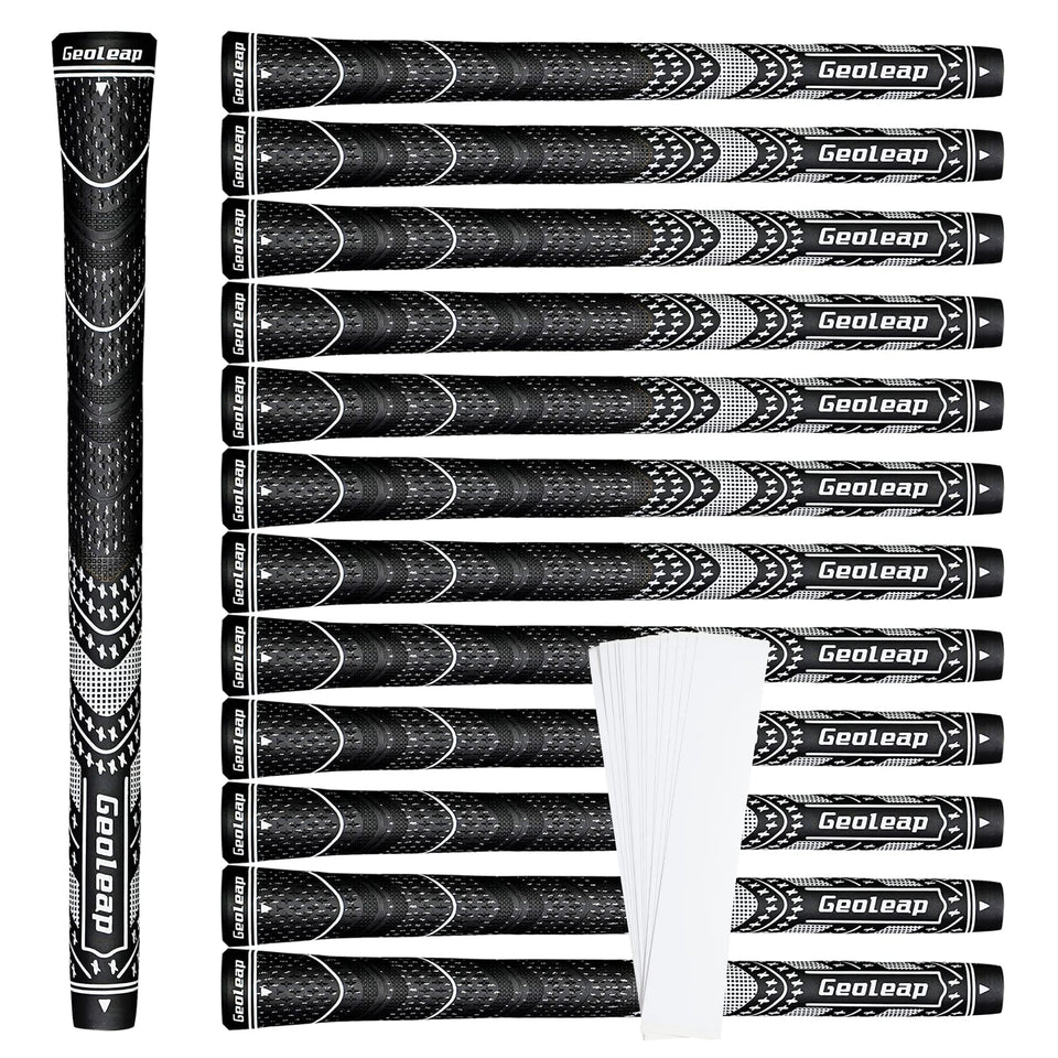Geoleap golf grips set 13 with cords texture for steady swings in moisture