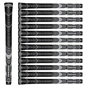 Geoleap golf grips set 13 hybrid material offers secure hold in all conditions.