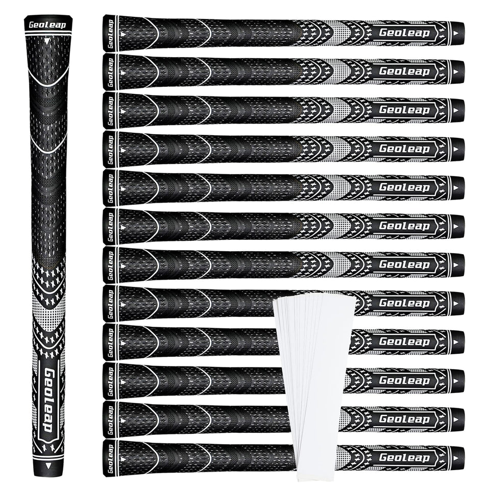 Geoleap golf grips with tapes offering secure regrip and lasting bond
