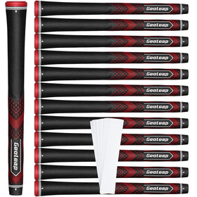 Geoleap golf grips set13 soft reduce taper front view for improved control.