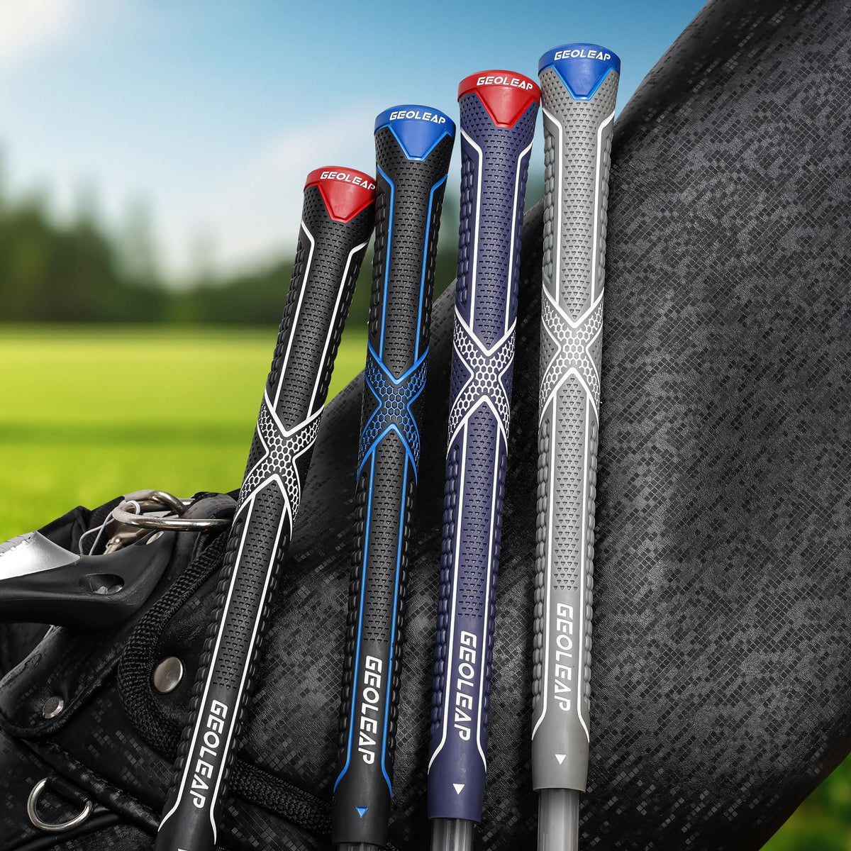 Geoleap grips available in standard, midsize, and jumbo for a precise fit.