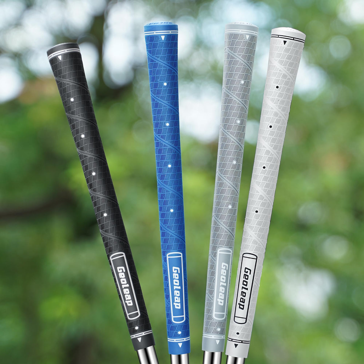 Geoleap softer rubber grip with vibration absorption for comfortable feel.