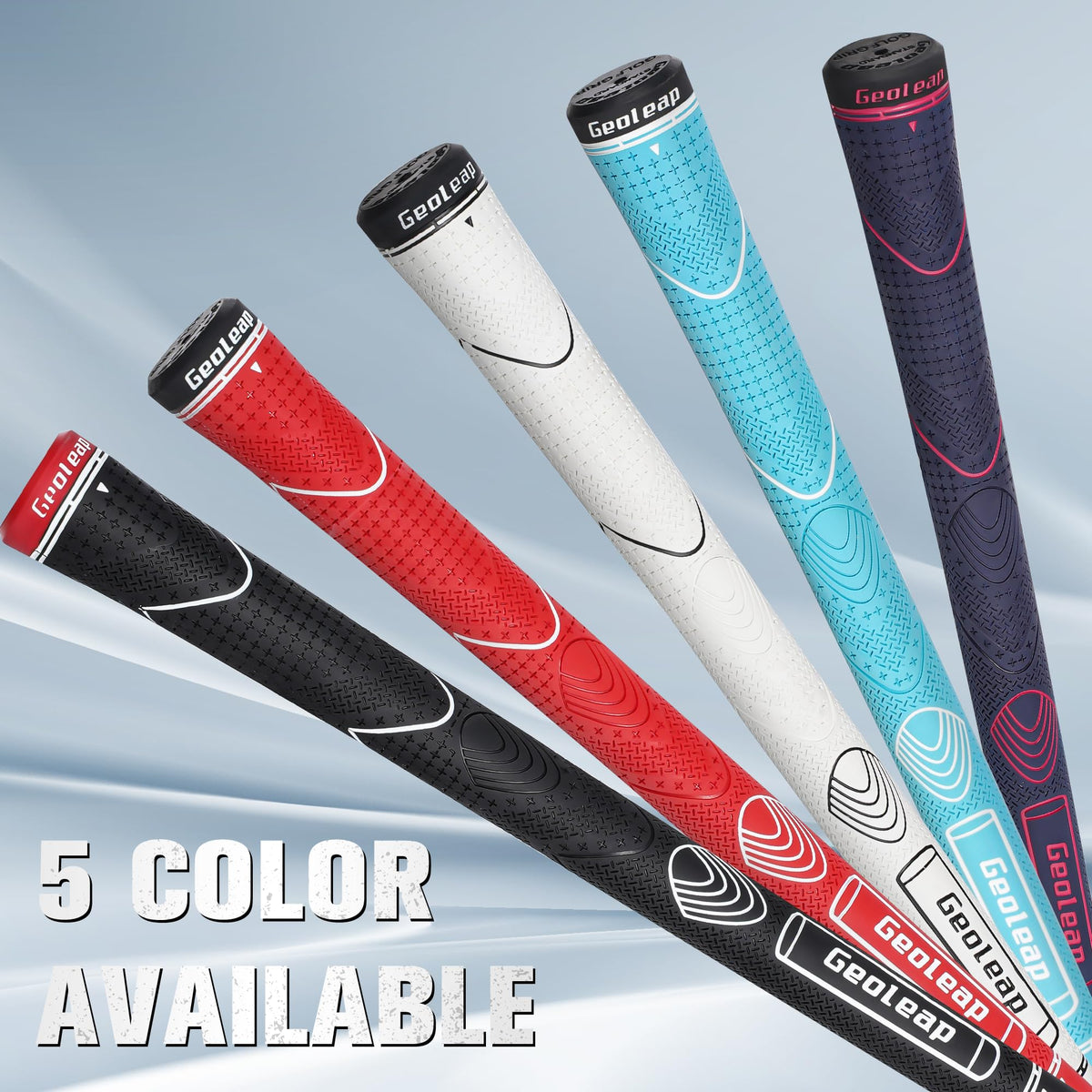 Geoleap soft-touch grip surface delivers comfortable feel and reduced fatigue.