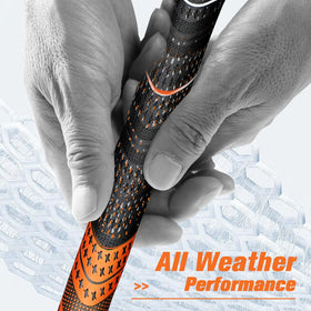 Geoleap golf grips texture-traction shows soft micro-texture for secure grip.
