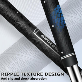 Geoleap grip tape pack with 15 tapes facilitates quick re-grips with minimal residue.