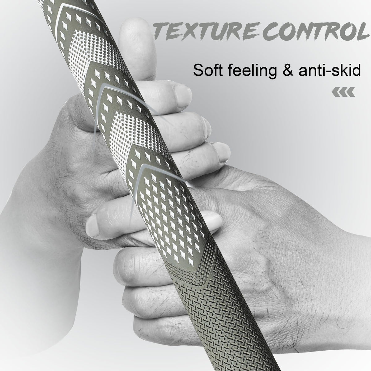 Texture Control Technology grip surface enhances feel and control