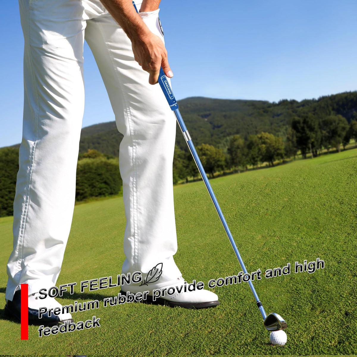 Geoleap ripple texture design enhances grip feel and slip resistance.