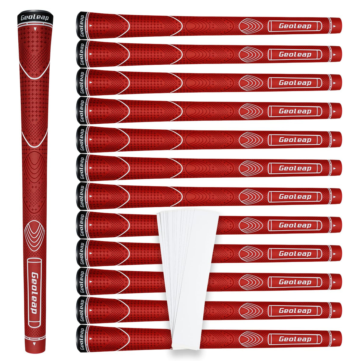 Geoleap classic 13-set rubber golf grips for reliable all-weather performance.