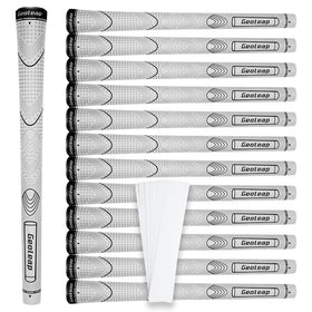 Geoleap rubber golf grips classic set with 13 grips for better control.