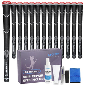 Geoleap rubber golf grips pro kit box for secure, all-weather control