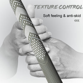 Geoleap soft-hybrid grip offering comfortable feel and torsion control.