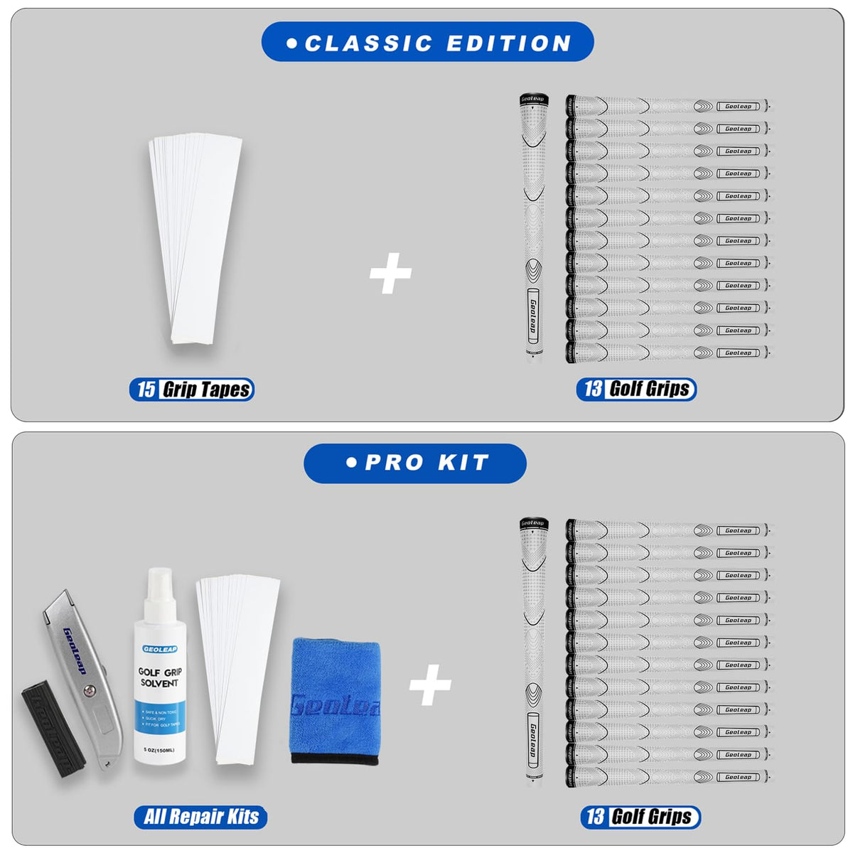 Geoleap standard to midsize core 0.600 inch grip detail.