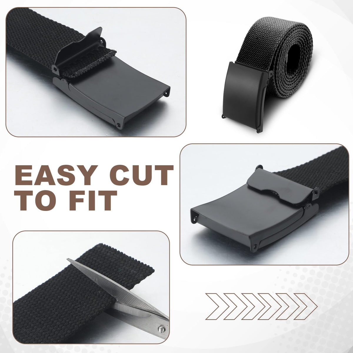 Geyoga adjustable belt up to 55 inches demonstrated for a precise fit.