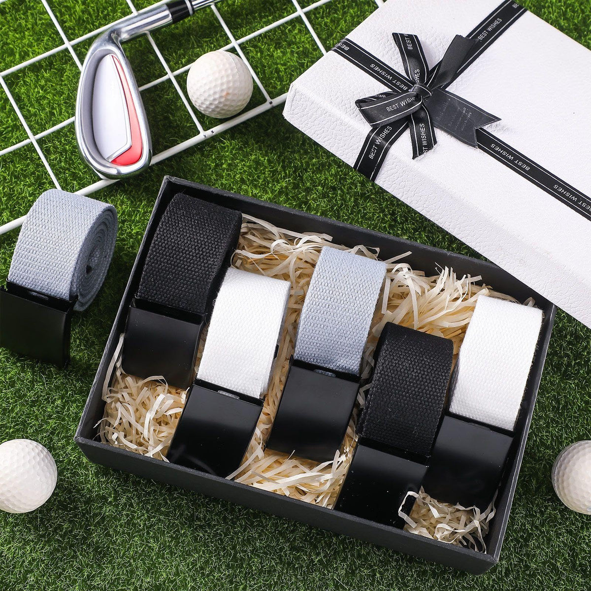 Geyoga belt ready for golf course and outdoor activities.