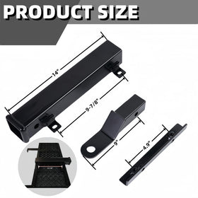 GFHUREB trailer hitch kit installed under rear step board for easy upgrade.