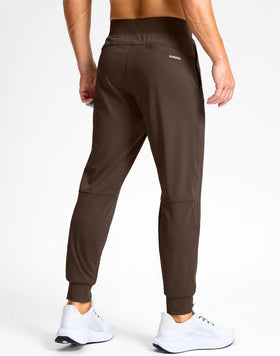 Elastic waistband with inner drawstring on G Gradual joggers for adjustable fit.